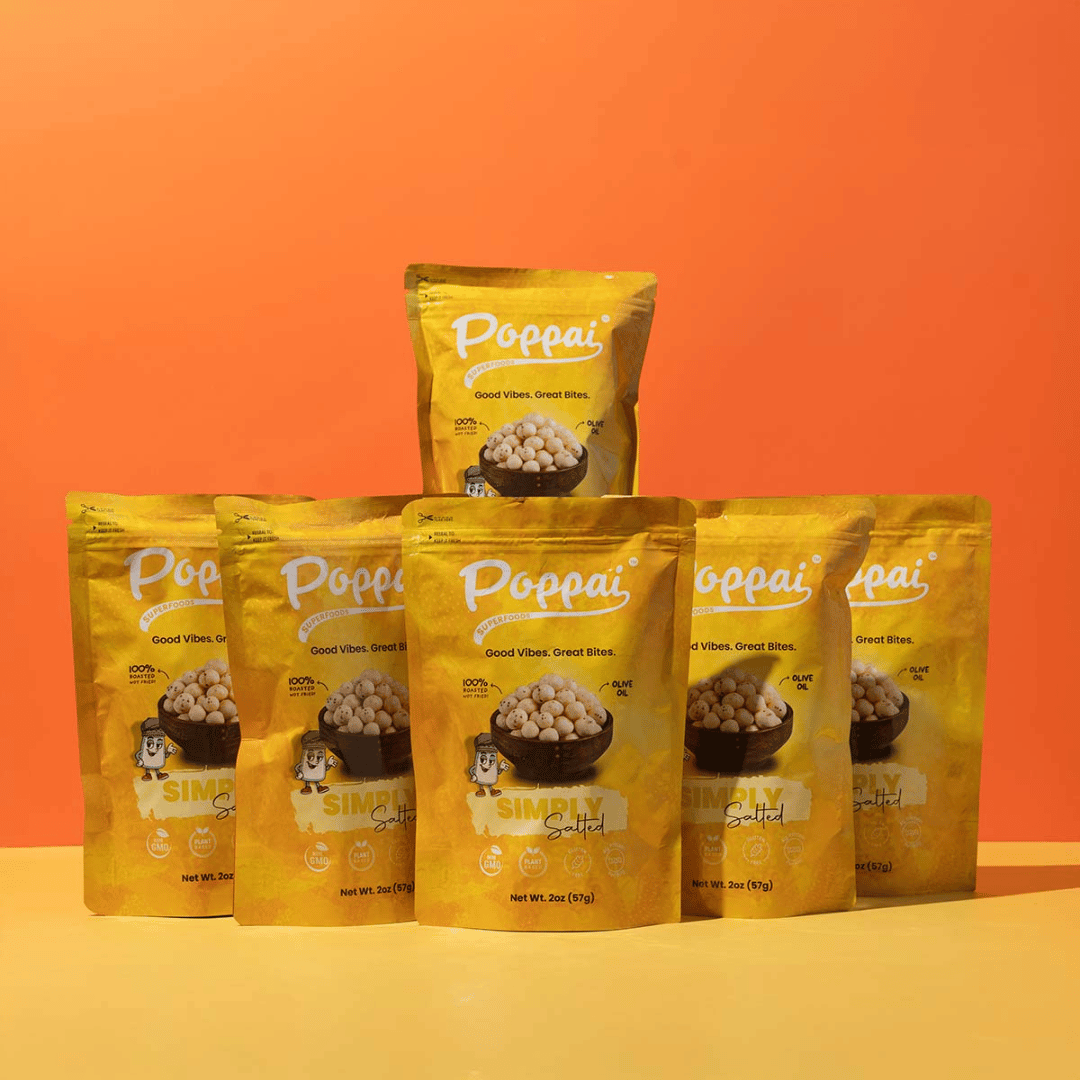 Poppai Simply Salted Pack of 6